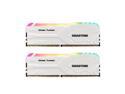 GIGASTONE DDR4 RAM White RGB Game Turbo Desktop RAM 32GB (2x16GB) DDR4 RAM 16GB DDR4-3200MHz PC4-25600 CL16 1.35V 288 Pin Unbuffered Non ECC UDIMM for PC Gaming Desktop Memory (Desktop ONLY)