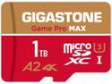 [5-Yrs Free Data Recovery] GIGASTONE 1TB Micro SD Card, 4K Game Pro MAX, MicroSDXC Memory Card for Nintendo-Switch, GoPro, Action Camera, DJI, UHD Video, R/W up to 150/140 MB/s, UHS-I U3 A2 V30 C10