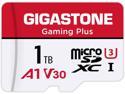 [Gigastone] 1TB Micro SD Card, Gaming Plus, up to 150MB/s, MicroSDXC Memory Card for Nintendo-Switch, Steam Deck, 4K Video Recording, UHS-I A1 U3 V30 C10, with Adapter