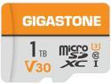 Gigastone 1TB Micro SD Card, 4K Video Pro, GoPro, Surveillance, Security Camera, Action Camera, Drone, 140MB/s MicoSDXC Memory Card UHS-I V30 Class 10