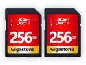 GIGASTONE 256GB SD Card UHS-I U1 Class 10 SDXC Memory Card High Speed Full HD Video Canon Nikon Sony Pentax Kodak Olympus Panasonic Digital Camera, with 2 Mini cases