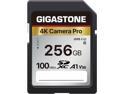 GIGASTONE 256GB SDXC Memory Card 4K Pro Series Transfer Speed Up to 100MB/s Compatible with Canon Nikon Sony Camcorder, A1 V30 UHS-I Class 10 for 4K UHD Video