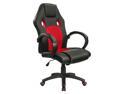 Homall Gaming Office Desk chair with Larger Size Cushion Racing Car Style Seat with High Back, Executive Swivel, PU Leather & Mesh, Lumbar Support Height Adjustment (Red/Black)