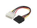 SATA power cable,D-type 4-pin to SATA power cable IDE to SATA hard drive power cable 18WAG, 4pin to 15pin power cable