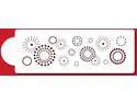 7 Inch Christmas Tree Cake Stencil Beige//semi-transparent Designer Stencils C174