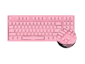 Akko 3087s Sakura Pink TKL Gaming Mechanical Keyboard Cherry MX Brown Switch White LED Backlit Double Shot Dye Sub PBT Keycaps NKRO Detachable USB Type-C Wired