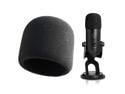 Foam Microphone Windscreen - YOUSHARES Mic Cover Pop Filter for Blue Yeti, Yeti Pro Condenser Microphones (Black)