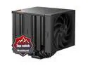 PCCOOLER CPS RZ820 Dual Tower CPU Air Cooler, 8 Heat Pipes, 290W TDP, Magnetic Aluminum ARGB Top Cover, 165mm Tall, 120mm & 140mm PWM Fans, for Intel LGA 1851/1700/1200/115X/20XX & AMD AM5/AM4, Black