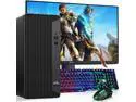 HP ProDesk 600 G6 Tower Desktop PC, Intel Hexa Core i5-10500 10th Gen. Processor up to 4.50 GHz, 16GB DDR4 Ram, 512GB SSD, NVIDIA GeForce GTX 1050T, 24Inch Monitor, Keyboard & Mouse, Wi-Fi, Windows 11