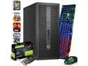 HP 800 G2 Tower Desktop Computer PC, Intel Quad Core i5-6500 upto 3.60GHz, 16GB DDR4 Ram, 1TB SSD, NVIDIA GT1030, Built-in Wi-Fi & Bluetooth, RGB Keyboard & Mouse, Windows 11 Professional Refurbished