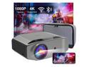 5G WiFi Bluetooth Projector, Artlii Energon 2 Outdoor Projector Support 4K, 340 ANSI Lumen 300" Display, Keystone&Zoom, Full HD Native 1080P Projector Compatible w/ TV Stick, iOS, Android, PS5