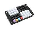 koolertron singlehanded programmable mechanical keyboard with oem gateron red switch,all 48 programmable keys tools keypad,8 macro keys, pbt keycaps.smkd72a