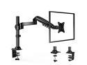 ERGEAR Single Monitor Stand Hold up to 19.8lbs - Gas Spring Single Arm Monitor Desk Mount Fit 17 to 32 inch Screens, Height Adjustable Bracket with Clamp, Grommet Mounting Base