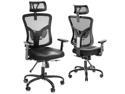 HUANUO Office Chair Ergonomic Office Chair High Back Mesh Computer Chair with Lumbar Support Adjustable Armrest, Backrest and Headrest