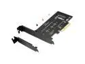 Rivo PCI-E Riser PCIe M.2 PCIe SSD to PCIe Express 3.0 x4 Adapter Card - Supports M2 NGFF PCI-e 3.0, 2.0 or 1.0, NVMe or AHCI, M-Key, 2280, 2260, 2242, 2230 Solid State Drives