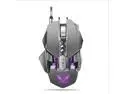 ZERODATE Mechanical Macros Define the Game Mouse,7 Programmable Keys, Cool LED Variable Light Effect, 12-Level Adjustable DPI, Comfortable Grip Ergonomic Optical PC Computer Gaming Mice (Grey)