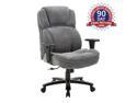 CLATINA Ergonomic Big & Tall Executive Office Chair with Upholstered Swivel 400lbs High Capacity Adjustable Height Thick Padding Headrest and Armrest for Home BIFMA Certified