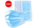 50pcs Non Woven Disposable Face Respirator Mask 3 Layer Earloop Anti-Dust Bacteria Proof Flu Safe Protective Mouth Mask