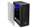 Montech FIGHTER 400 ATX Mid-Tower Computer Gaming Case /High-Airflow, Pre-Installed Blue Fan, Tempered Glass Window, Mesh Side Front Panel, Magnetic Dust Filter/ ATX, MicroATX, Mini-ITX