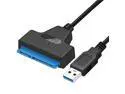 Stanstar USB 3.0 SATA III Hard Drive Adapter Cable for 2.5 inch SSD & HDD Support UASP 20 inch, Black