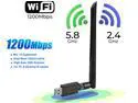 NEW Edition - WiFi Adapter, 1200Mbps USB Wireless Adapter, 802.11ac 2.4G/5G Dual Band Network LAN Card with External 5dBi Antenna, for Desktop Laptop PC Windows 10/ Vista /7 /8 /8.1 / XP, Mac OS X