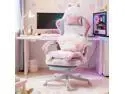 Dowinx Cute Gaming Chair with Cat Ears and Paw Lumbar Seat Cushion, Ergonomic Computer Chair with Footrest, Kawaii Game Chair for girls, Reclining PC Game Chair for Home Use, Rainbow Dowinx Cute Gaming Chair with Cat Ears and Paw Lumbar Seat Cushion, Ergonomic Computer Chair with Footrest, Kawaii Game Chair for girls, Reclining PC Game Chair for Home Use, Rainbow