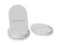 Techsmarter 15W Foldable Wireless Charger Pad & Stand. Compatible with Apple iPhone 15, 14, 13, 12, 11, X, XR, XS, 8 Samsung Galaxy S23, S22, S21, S10, S9, LG thinQ, Velvet, Wing