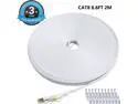 Cat 8 Ethernet Cable,Flat Internet Cable for Gaming,High Speed Network Cord with Clips RJ45 Snagless Connector Computer LAN Wire for PS4, Xbox, Modem, Router, Switch,Faster than Cat7 Cat6 White-6.6 FT