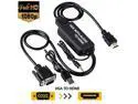 to HDMI Cable to HDMI Adapter Cable with Audio for Connecting Old PC Laptop with a Output to New Monitor Display HDTV with HDMI Input Male to Male