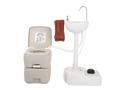 Portable Sink and Toilet Combo,Perfect for Camping/RV/Boat/Road Tripper/Camper, Removable & Lightweight