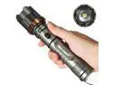 Super Bright Tactical Flashlight, Rechargeable (18650 Battery Included), Aluminum Alloy Body, IP65 Water-Resistant, 2000 Lumens CREE LED, 3 Light Modes for Camping and Hiking