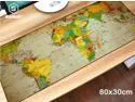 SOVAWIN World Map Gaming Mouse Pad XXL 80x30cm Extra Large Rubber Mouse Mat Anti-slip Keyboard Pad Extended mouse pad for Laptop Notebook Lol for Computer
