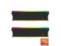 V-COLOR Manta XSky DDR5 32GB (2x16GB) 6000MHz CL36 1.25V SK Hynix Original IC RGB Gaming Desktop Upgrade Memory Module Black, for AMD EXPO (TMXSAL1660836KWK)