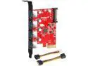 Inateck Superspeed 4 Ports PCI-E to USB 3.0 Expansion Card - Interface USB 3.0 4-Port Express Card Desktop with 15 pin SATA Power Connector