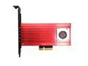 GLOTRENDS PA10-FAN M.2 NVME Adapter Card with Full Covering Aluminum Panel Built-in Fan