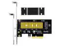 GLOTRENDS PA09-HS10 M.2 NVMe to PCIe 4.0 X4 Adapter with M.2 Heatsink for 2280/2260/2242/2230 M.2 NVMe SSD