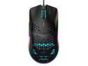 TROPRO Programmable RGB Gaming Mouse, 6 DPI (1000/1600/2400/3200/4800/6400) 96g Ultra Lightweight Honeycomb Optical LED Wired Mouse with Programmable 6 Keys RGB Marquee Effect Light