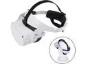 Oculus Quest 2 Head Strap, Adjustable Elite Strap for Oculus Quest 2, Replacement Oculus Quest 2 Head Strap for Enhanced Support and Reduce Head Pressure Comfortable Touch in VR