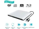 TROPRO External 3D Blu ray CD DVD Drive, Portable USB 3.0 and Type-C Blu-ray CD/DVD+/-RW Burner Player Writer Reader Rewriter for PC Netbook Laptop Desktop with Mac OS Windows XP/7/8/10 Silver