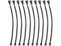 10 PCS 10" 4 Pin PWM Fan Extension Power Cable Computer PC Fan Power Extension Cable for Computer ATX Case