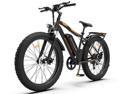 AOSTIRMOTOR S07-B 750W Electric Bike, 26" Fat Tire, 48V 13AH Removable Lithium Battery, Max Speed 28MPH, Shimano 7-Speed, Front Fork Suspension