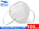 100pcs KN95 Mask Breathing Anti-PM2.5 Anti-Fog Mouth Mask Folding Non-woven Thickened Face Mask Protective