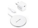 Magnetic Wireless Charger RAVPower MagSafe Charger Charging Station, Mini Type C PD Adapter Included, Fast Pd Charging Pad, Qi charger, Wall Charger, Compatible with iPhone 12 Pro Max mini AirPods Pro