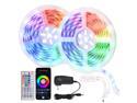 TaoTronics LED Strip Lights, Waterproof 16.4ft. x2 RGB Rope Lights, WiFi LED Tape Lights Works with Alexa, Music Strip Lights with Timer and Remote Controller, DIY LED Lights for Home Holiday Decor