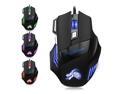 7 Button Optical USB Wired Gaming Mouse Black