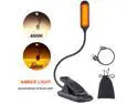 Amber Book Light Rechargeable Book Reading Light Clip Night Light for Reading Books in Bed Dimmable Brightness 1600K Amber Light 4000K Warm Light Best Book Light for Kids Bookworms Travel