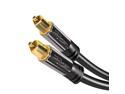 Optical Digital Audio Cable 15 Feet Home Theater Fiber Optic Toslink Male to Male Gold Plated Optical Cables Best For Playstation Xbox Pro Series