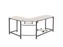 CO-Z L Shaped Computer Desk with Tower Stand | Corner Desk with Cable Management | Space-Saving 72x19 53x19 Home Office Desk w Underdesk Cable Tray and 2 Grommets | Simple Modern Gaming Desk, Oak