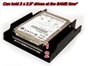 SAKOSE Bracket-35225 2.5" HDD/SSD Mounting Kit for 3.5" Drive Bay or Enclosure, Includes Screws