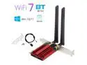 DERAPID FV-BE200 WiFi 7 PCIe Network Card Bluetooth 5.4 Heat Sink 802.11be Tri-band 2.4G/5G/6G PCI-E Wireless WiFi Network Adapter Cards for Desktop Windows 10/11  (Not Support for AMD Motherboard)